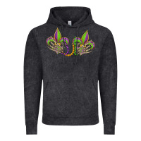 Vintage Black skeleton hands mardi gras Vintage Hoodie - OliviaCreatesArt