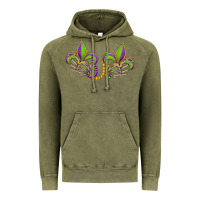 Vintage Olive skeleton hands mardi gras Vintage Hoodie - OliviaCreatesArt