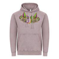 Vintage Zinc skeleton hands mardi gras Vintage Hoodie - OliviaCreatesArt
