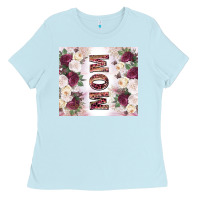 Baby Blue mother’s day mom flowers tumbler tbs Ladies Tee - TumblerDesignByShophia