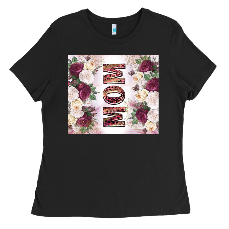 Mother’s Day Mom Flowers Tumbler Tbs Ladies Tee by TumblerDesignByShophia | Teevron