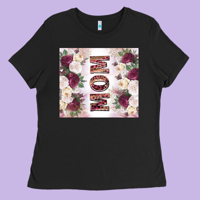 Mother’s Day Mom Flowers Tumbler Tbs Ladies Tee Designed By Tumblerdesignbyshophia
