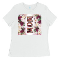 White mother’s day mom flowers tumbler tbs Ladies Tee - TumblerDesignByShophia