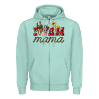 Seafoam farm mama with pigs Zipper Hoodie - Artiststas