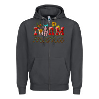 Smoke farm mama with pigs Zipper Hoodie - Artiststas