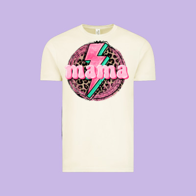 Mama Leopard Background Mother's Day Vintage Tee Designed By Cowgirlartshop