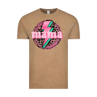 Vintage Coffee Mama leopard background Mother's Day Vintage Tee - CowGirlArtShop