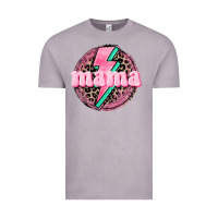 Vintage Zinc Mama leopard background Mother's Day Vintage Tee - CowGirlArtShop