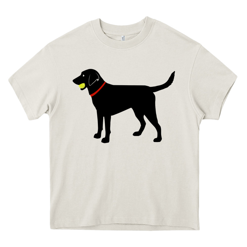 Labrador Retriever Fetch, Black Lab Play Ball Heavy Core Tee by longCreatives | Teevron