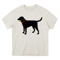 Cream Labrador Retriever Fetch, Black Lab Play Ball Heavy Core Tee - longCreatives