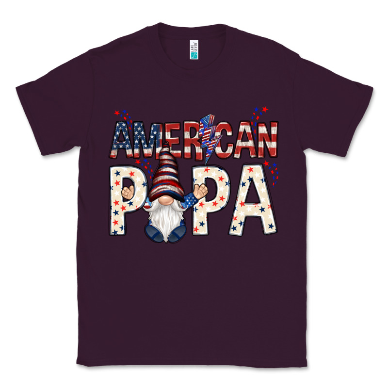 American Papa With Gnome 4th Of July Classic Tee by HowdyJamesFarm | Teevron