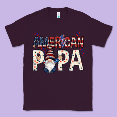 American Papa With Gnome 4th Of July Classic Tee Designed By Howdyjamesfarm