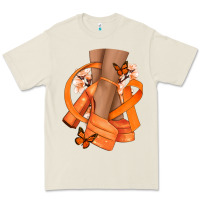 Bone Kidney Cancer diva orange ribbon Premium Tee - NancyCooperArtShop