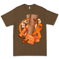 Cacao Kidney Cancer diva orange ribbon Premium Tee - NancyCooperArtShop