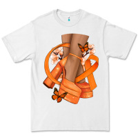 White Kidney Cancer diva orange ribbon Premium Tee - NancyCooperArtShop