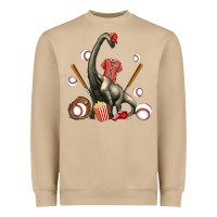 Mushroom brachiosaurus with baseball Heavyweight Sweatshirt - Artiststas