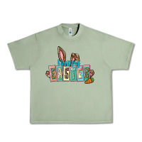Oil Green Happy Easter Easter Day Urban Heavy Tee - CowGirlArtShop