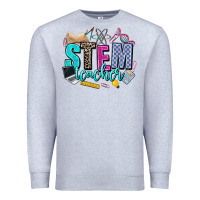 Heather Grey stem teacher Premium Sweatshirt - AdoDesignShop