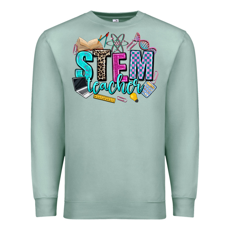 Stem Teacher Premium Sweatshirt by AdoDesignShop | Teevron
