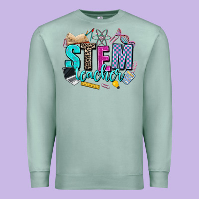 Stem Teacher Premium Sweatshirt Designed By Adodesignshop