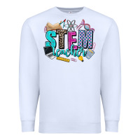White stem teacher Premium Sweatshirt - AdoDesignShop