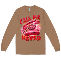 Toasted Coconut Call me never Long Sleeve Tee - FaDigitalArtStudio