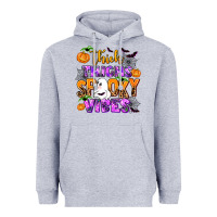Heather Grey thick thighs spooky vibes Heavyweight Hoodie - AdoDesignShop