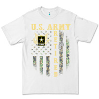 White US ARMY Retired  Distressed American Flag Patriotic Premium Tee - longCreatives