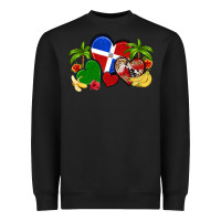 Dominican Republic Hearts Heavyweight Sweatshirt | Teevron