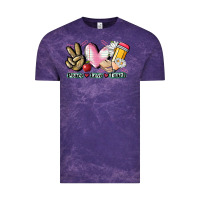 Cloud Purple Peace love teach Vintage Tee - CowGirlArtShop