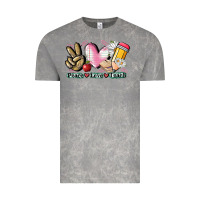 Cloud Rock Peace love teach Vintage Tee - CowGirlArtShop