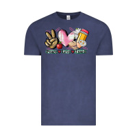 Vintage Denim Peace love teach Vintage Tee - CowGirlArtShop