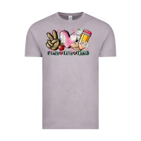 Vintage Zinc Peace love teach Vintage Tee - CowGirlArtShop