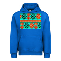 Cobalt aztec pattern background 3200x2400 Urban Hoodie - AdoDesignShop