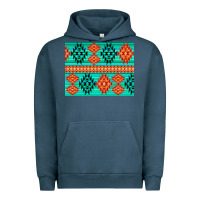Pigment Midnight Navy aztec pattern background 3200x2400 Urban Hoodie - AdoDesignShop