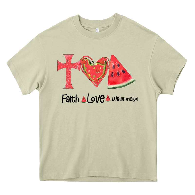 Faith Love Watermelon Heavy Core Tee by Bettercallsaul | Teevron