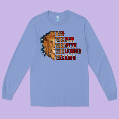 Dad The Man The Myth The Legend The King Long Sleeve Tee Designed By Jasminsmagicworld