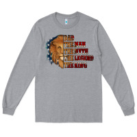 Heather Grey Dad The Man The Myth The Legend The King Long Sleeve Tee - Jasminsmagicworld