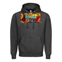 Charcoal Heather desert vibes license plate Zipper Hoodie - Artiststas