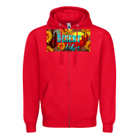 Red desert vibes license plate Zipper Hoodie - Artiststas