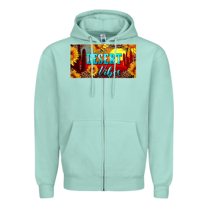 Desert Vibes License Plate Zipper Hoodie by Artiststas | Teevron