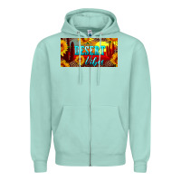 Seafoam desert vibes license plate Zipper Hoodie - Artiststas