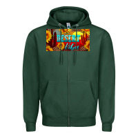 Sports Green desert vibes license plate Zipper Hoodie - Artiststas