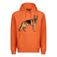 Carrot German Shepherd Dog Illustrations Premium Hoodie - LillyAllenDesigns