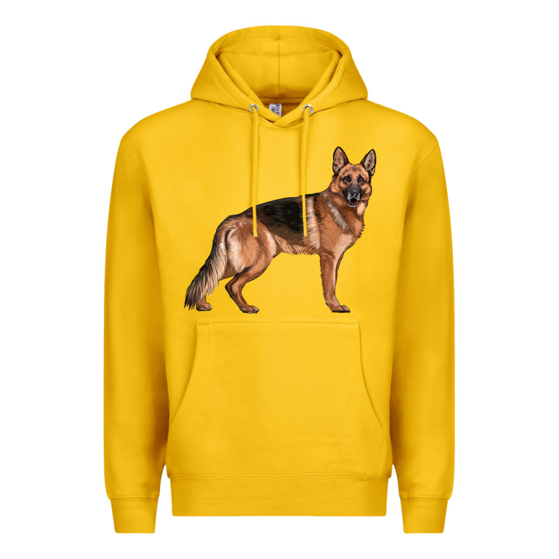 German Shepherd Dog Illustrations Premium Hoodie by LillyAllenDesigns | Teevron