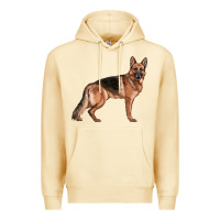 Pina Colada German Shepherd Dog Illustrations Premium Hoodie - LillyAllenDesigns