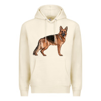 Tofu German Shepherd Dog Illustrations Premium Hoodie - LillyAllenDesigns