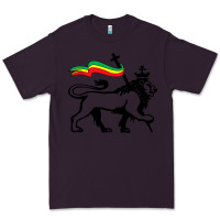 Plum Rasta Lion of Judah Rastafarian Reggae Lion and Christian Premium Tee - longCreatives