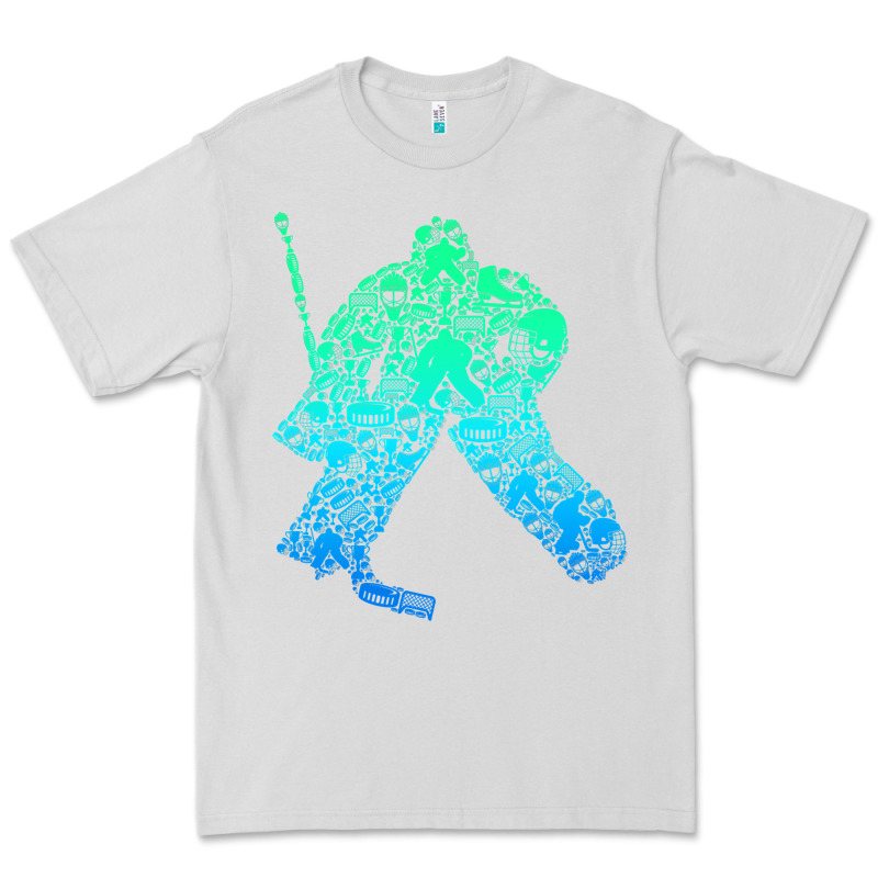 Ice Hockey Goalie Hockey Player Youth Men Kids Boys Premium Tee by longCreatives | Teevron
