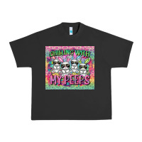 Pigment Black Easter Day Chilling with my peeps Urban Heavy Tee - CowGirlArtShop